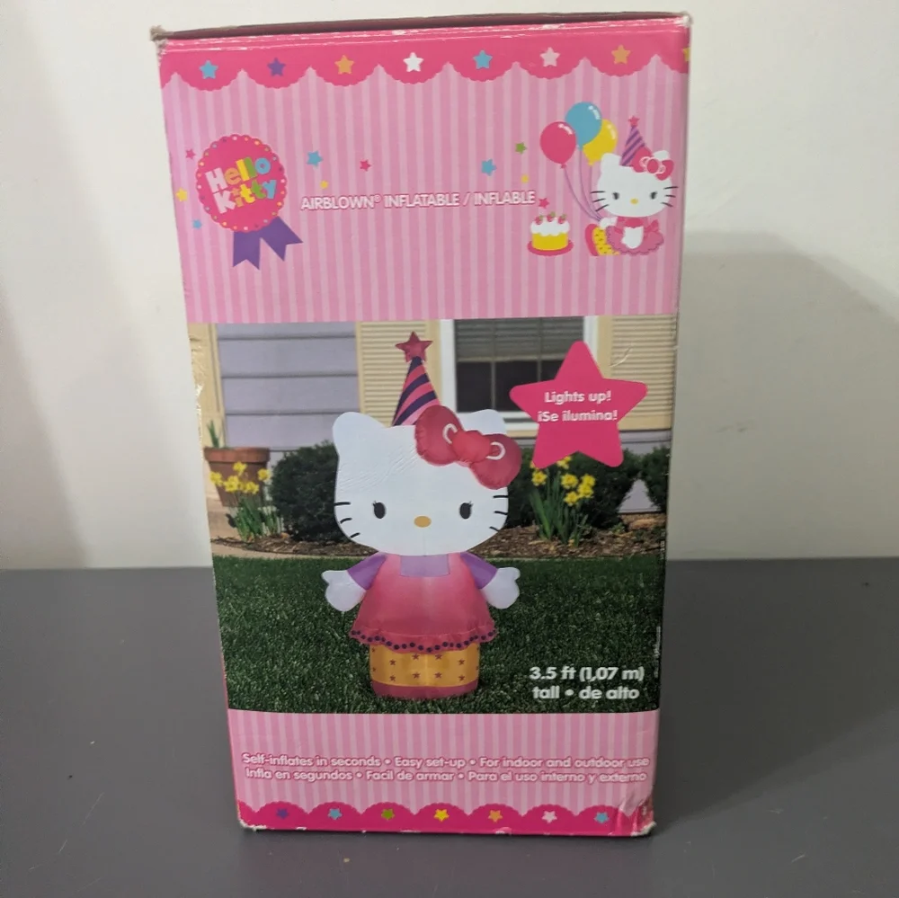 Hello Kitty Kids Birthday Celebration Decor Air Blow Airblown Inflatable 3.5